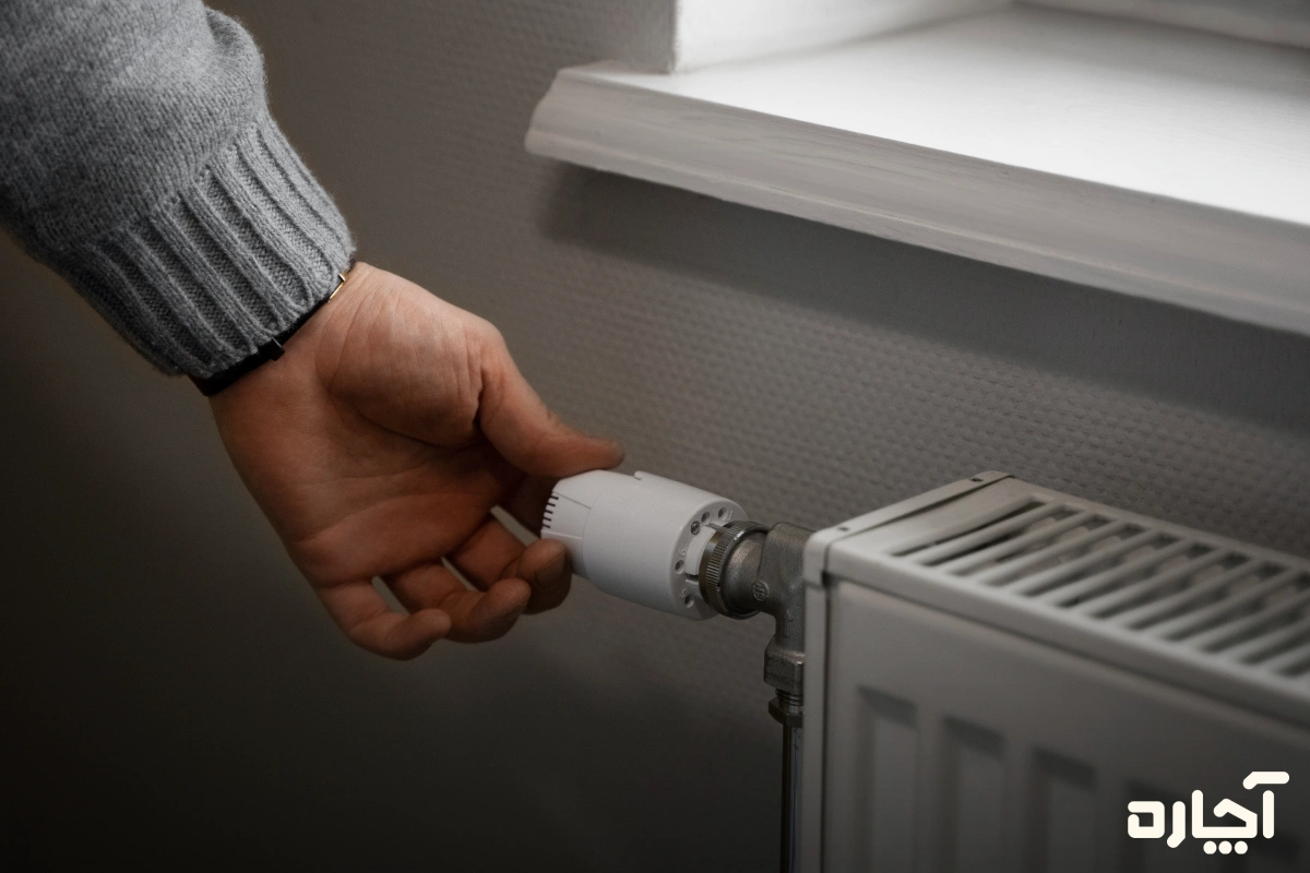 بسته بودن شیر رفت یا برگشت رادیاتور