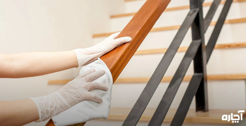 نظافت راه پله