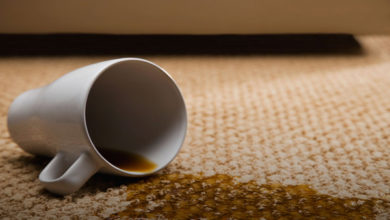 از بین بردن لکه قهوه از روی فرش