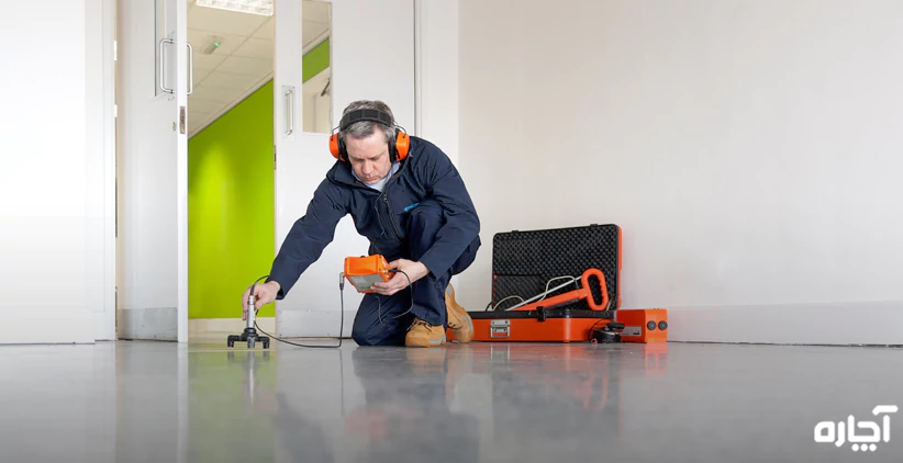 تشخیص ترکیدگی لوله با آچاره