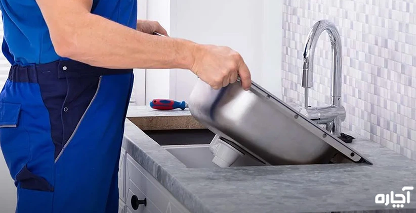 نصب سینک ظرفشویی توکار و روکار در مشهد