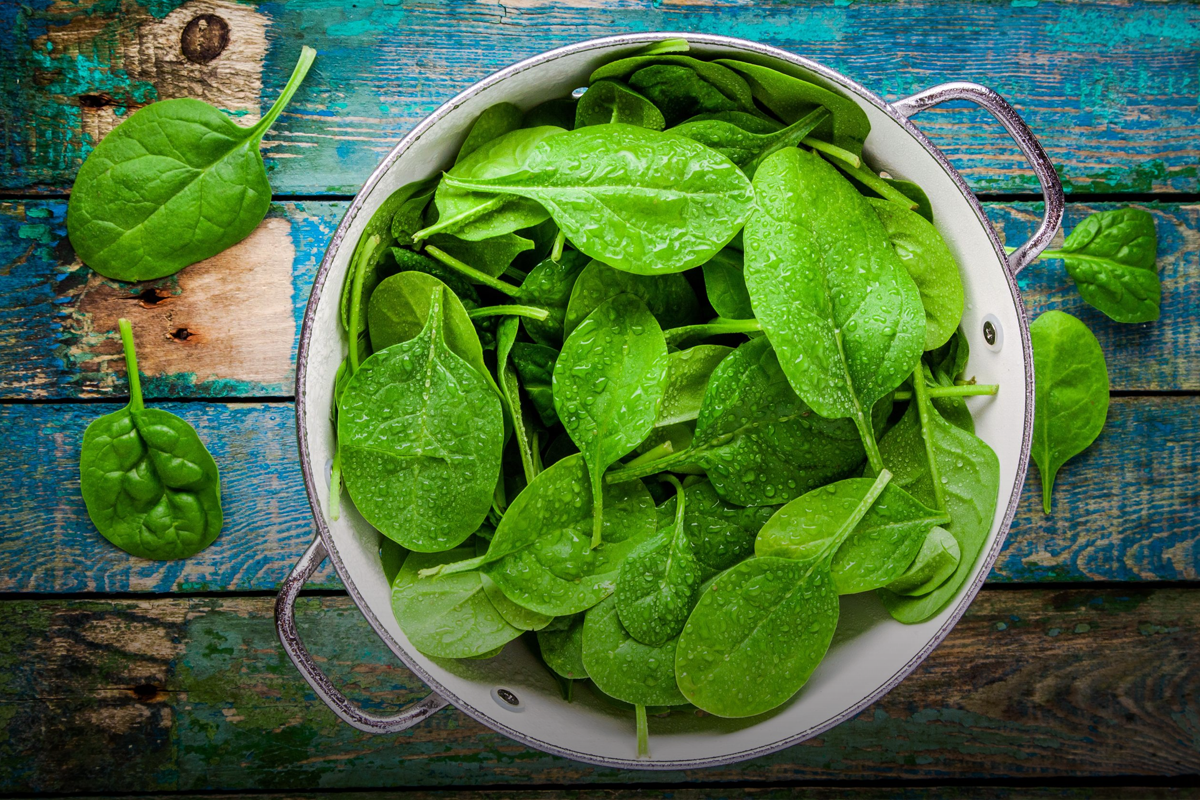How to dry spinach