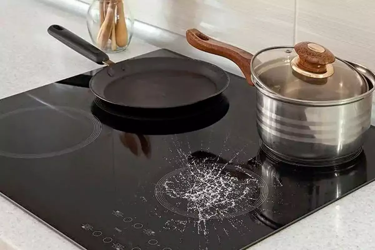 reason for breaking glass of plate gas stove