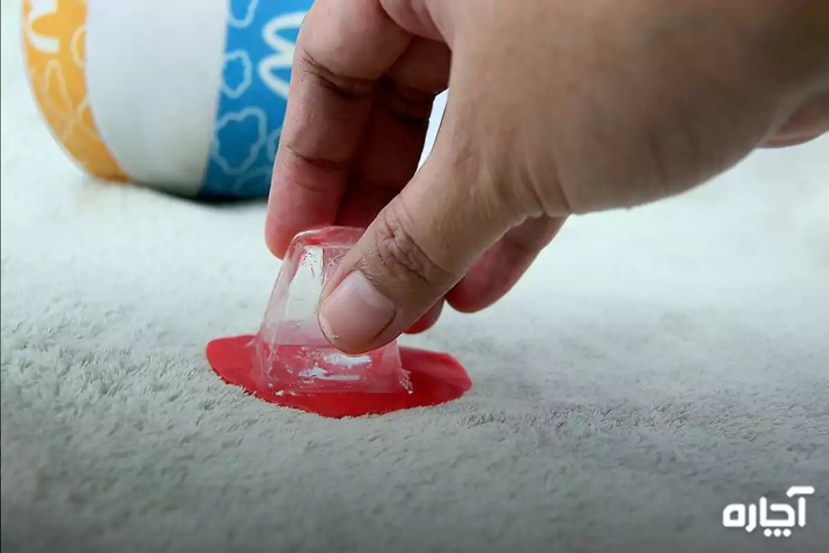 removing chewing gum from carpet