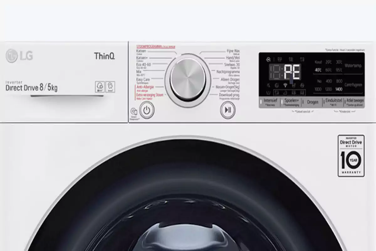 LG washing machine pe error