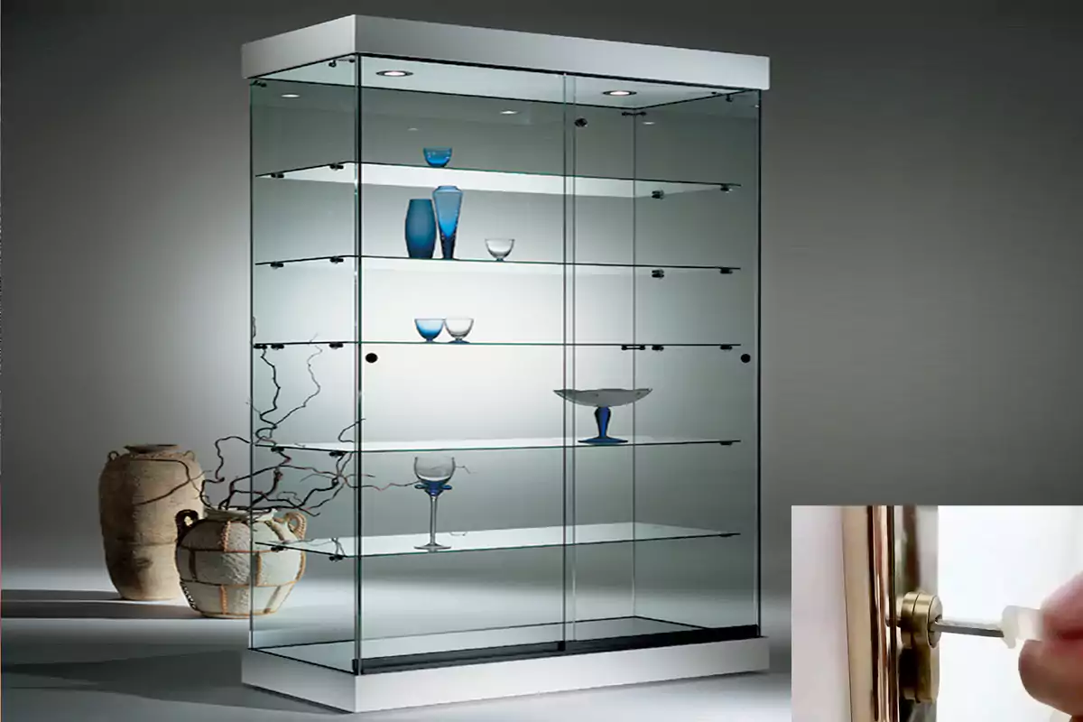 How to unlock display cabinets without a key