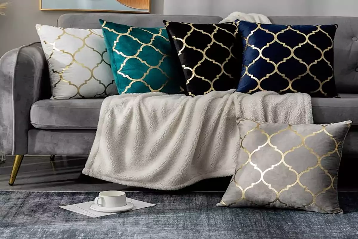 Cushion for gray sofa