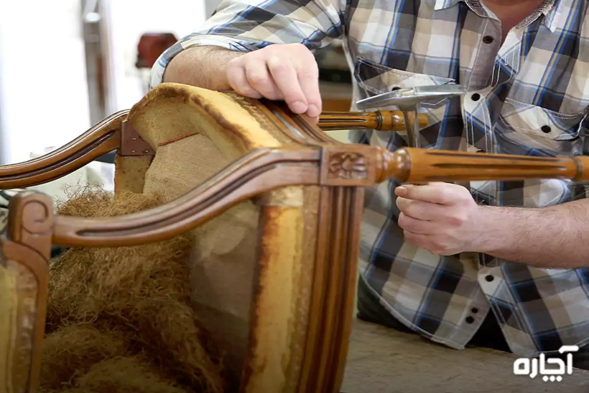 Classic sofa repair training at home