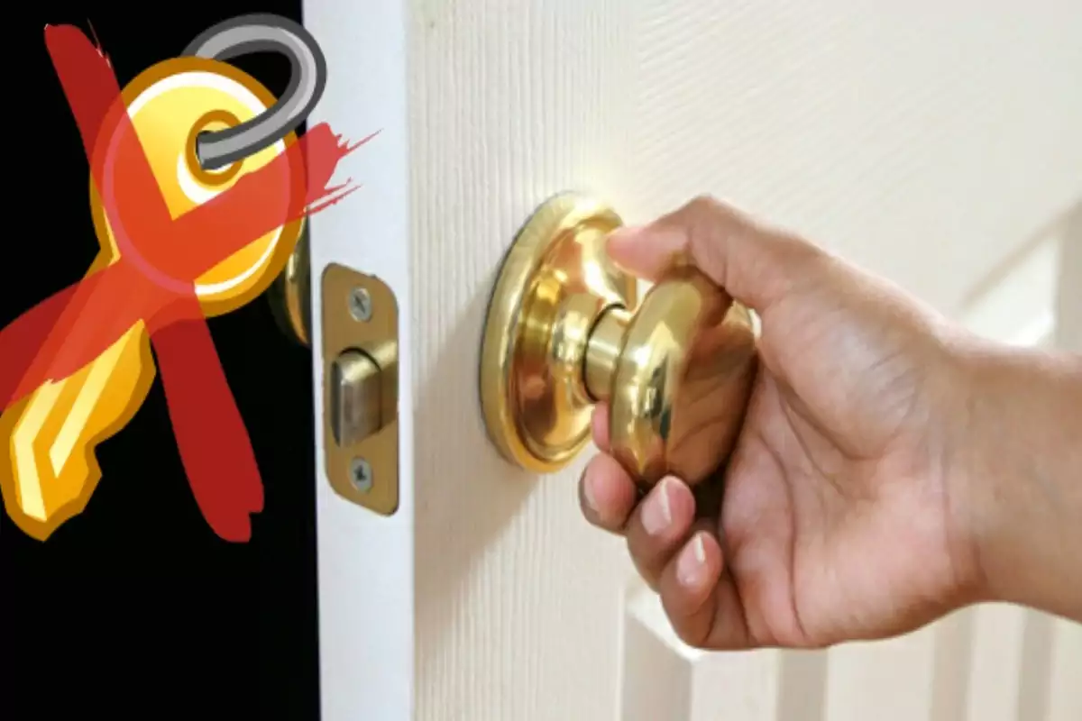 How to unlock locked bedroom door