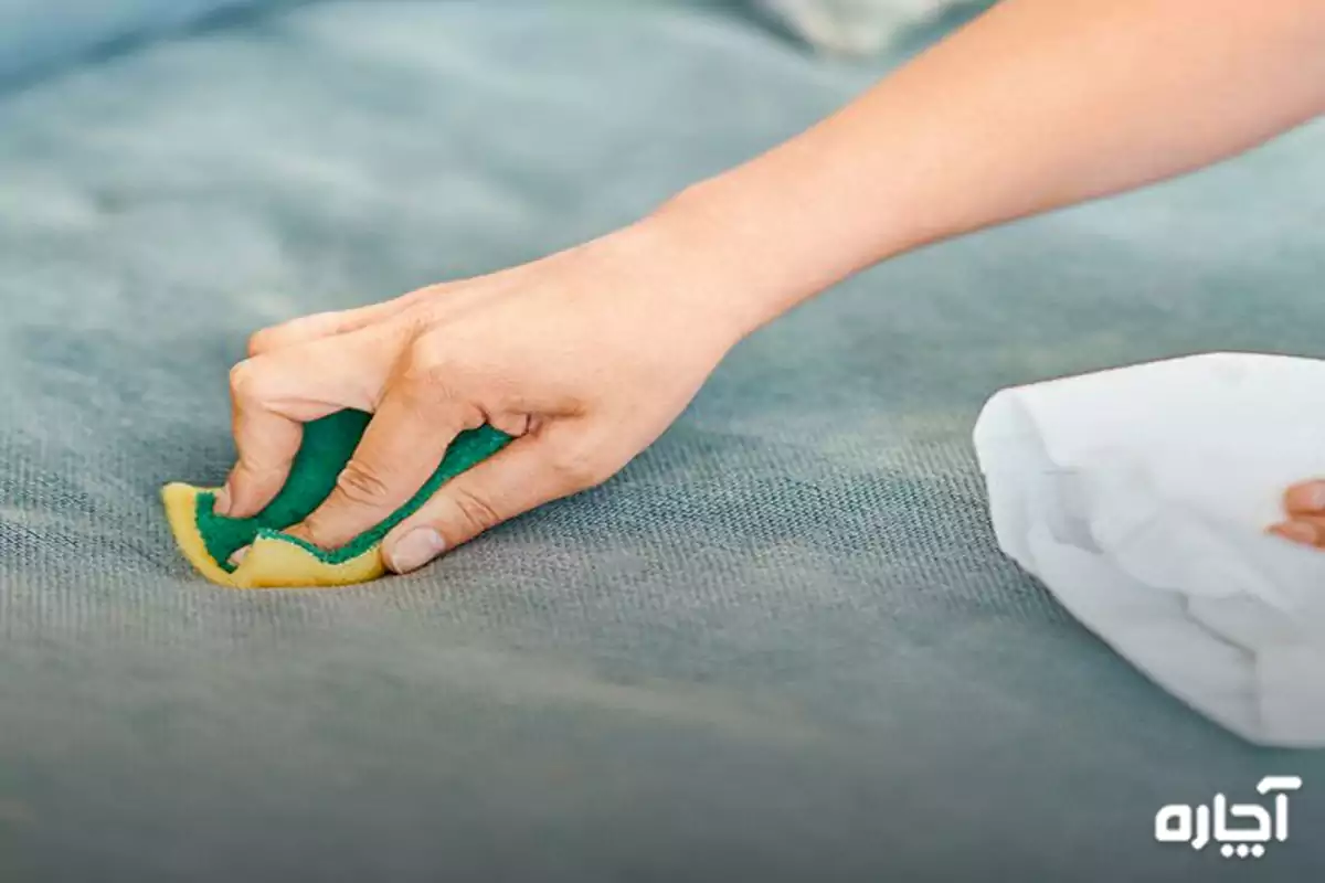 Removing gouache stains from sofa