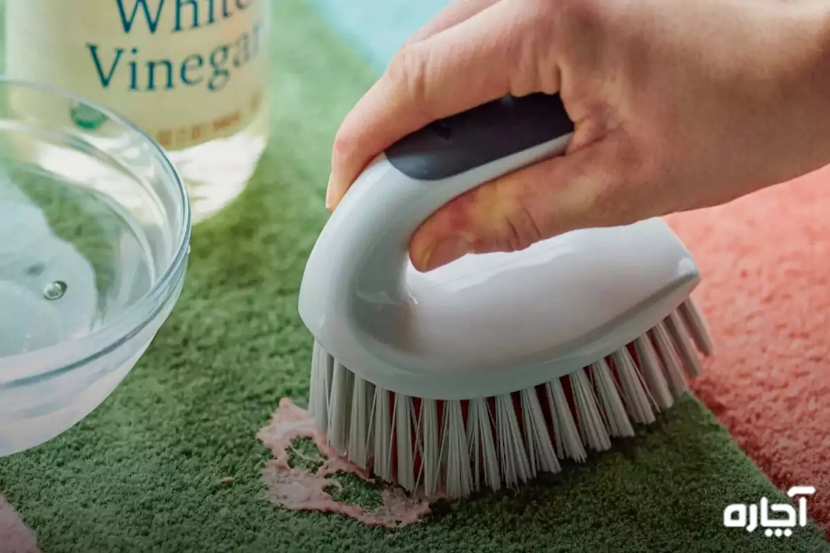 Removing slime from carpet