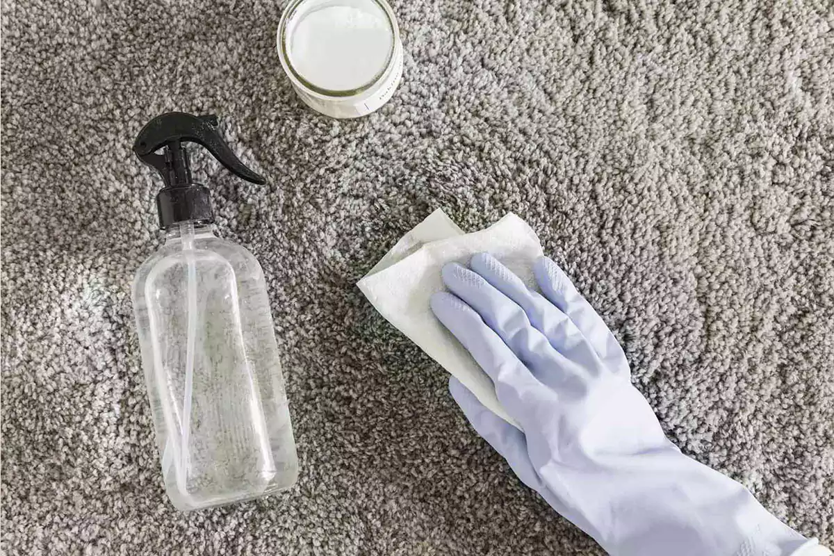 Removing food coloring from carpet