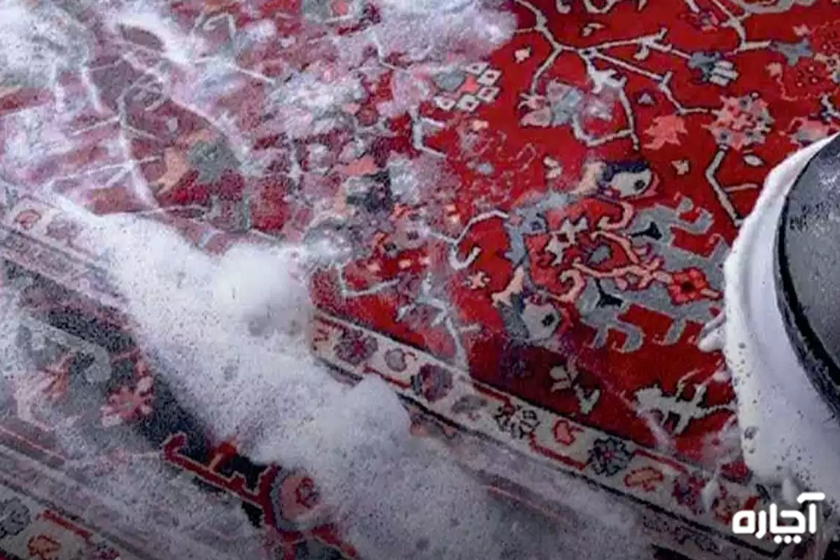 Washing acrylic carpet