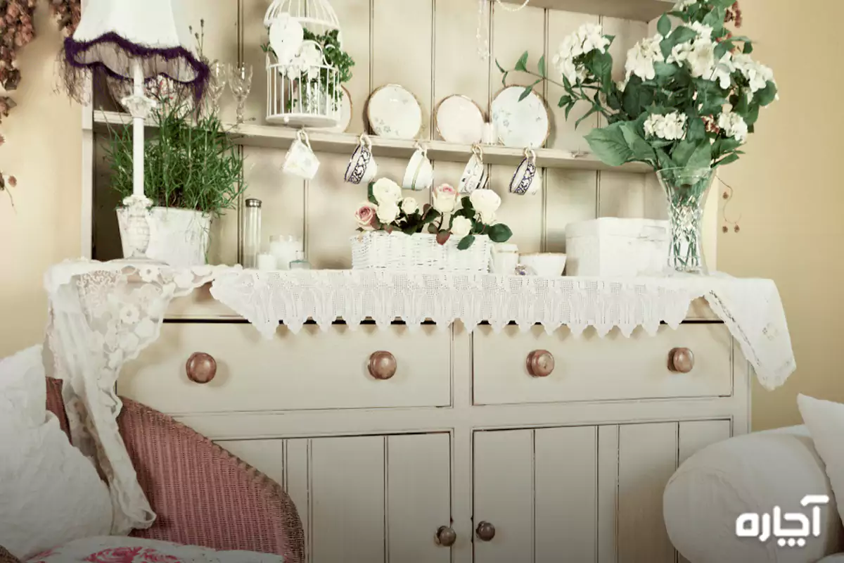 Chic shabby style interior decoration