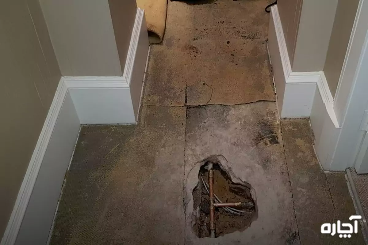 Loss of moisture floor building