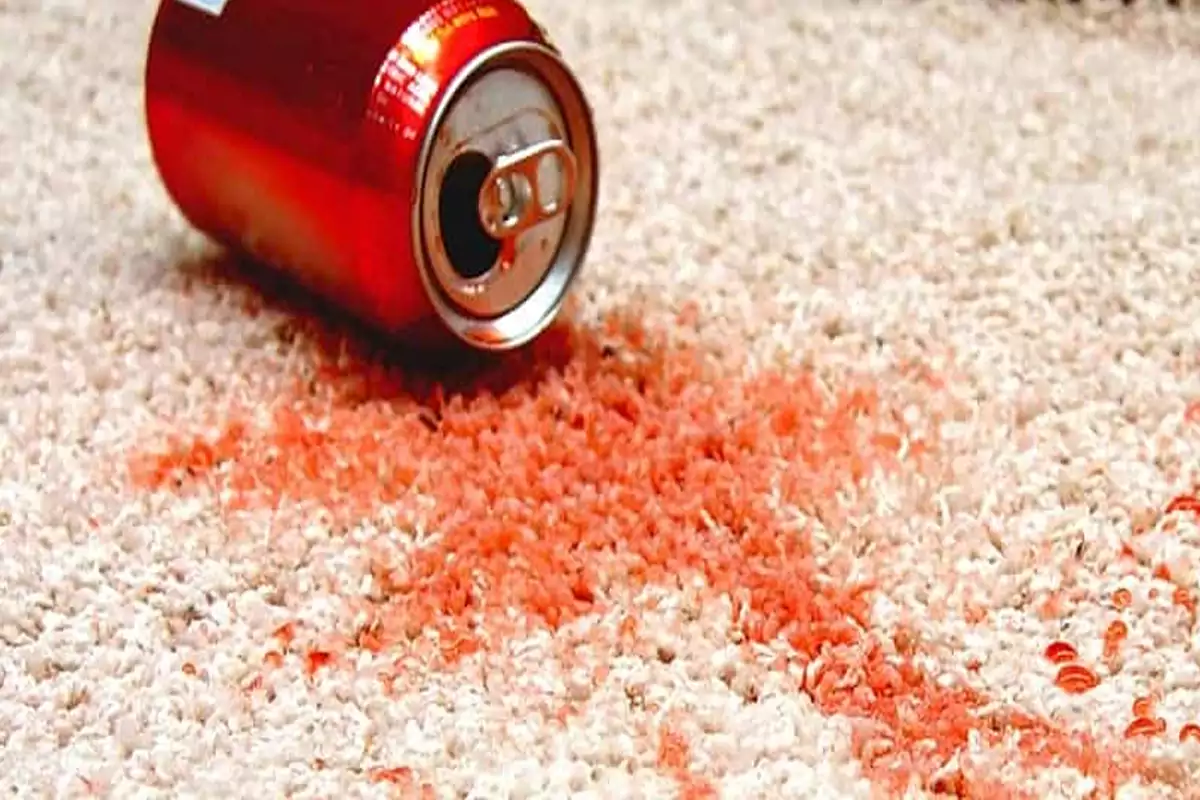 Removing soda stains from carpet