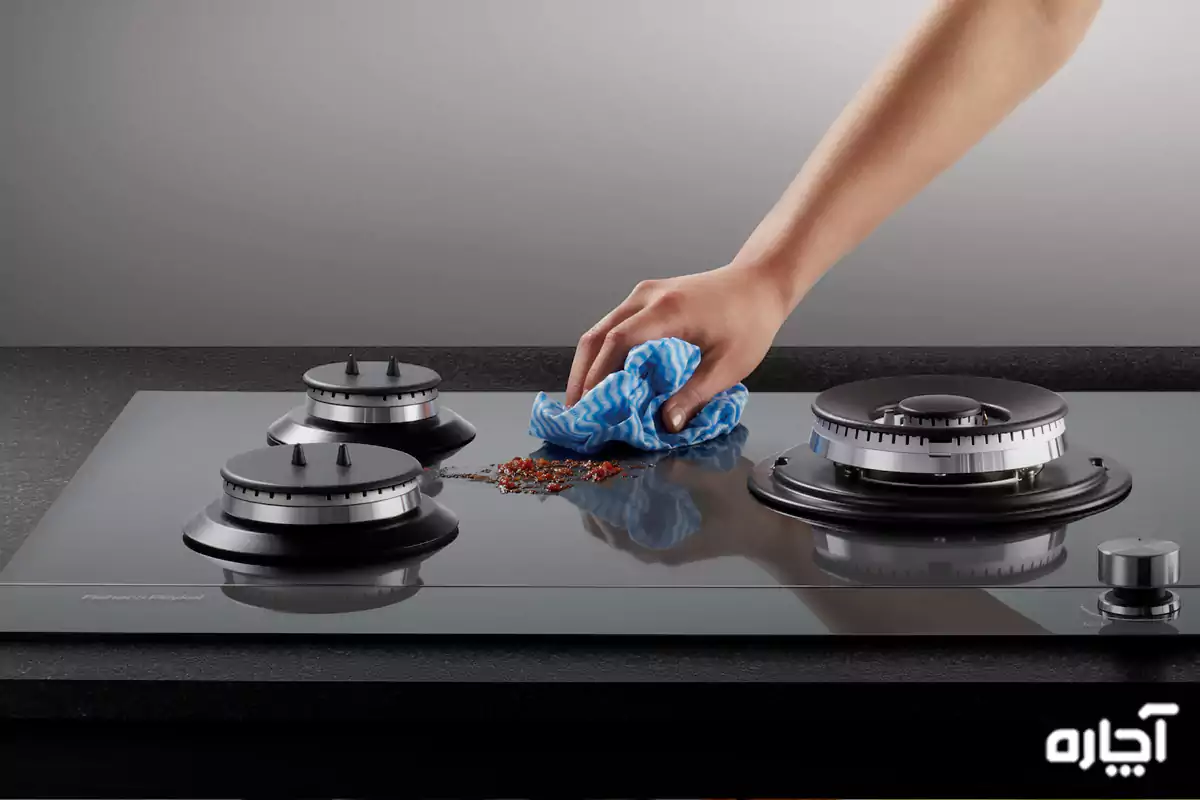 Glass or steel desktop gas stove