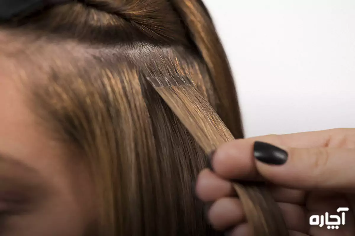 Hair extension with laser