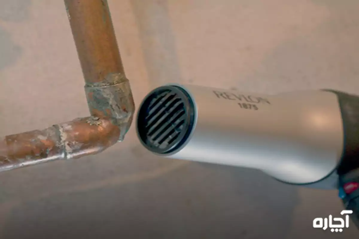 Opening frozen pipe