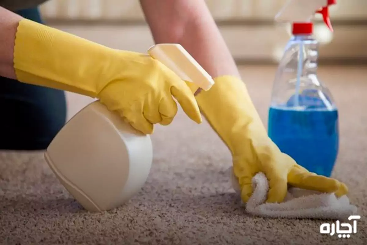 Removing play dough from carpet