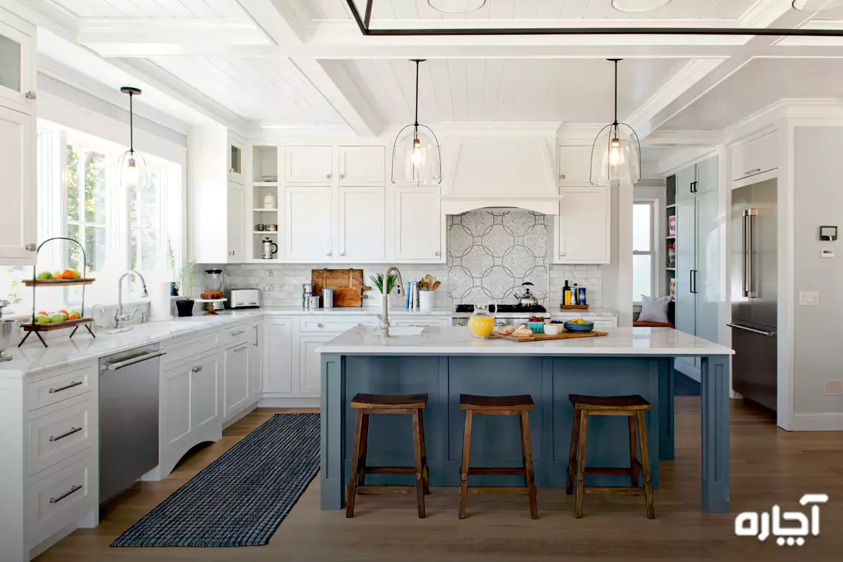 difference between open counter kitchen island