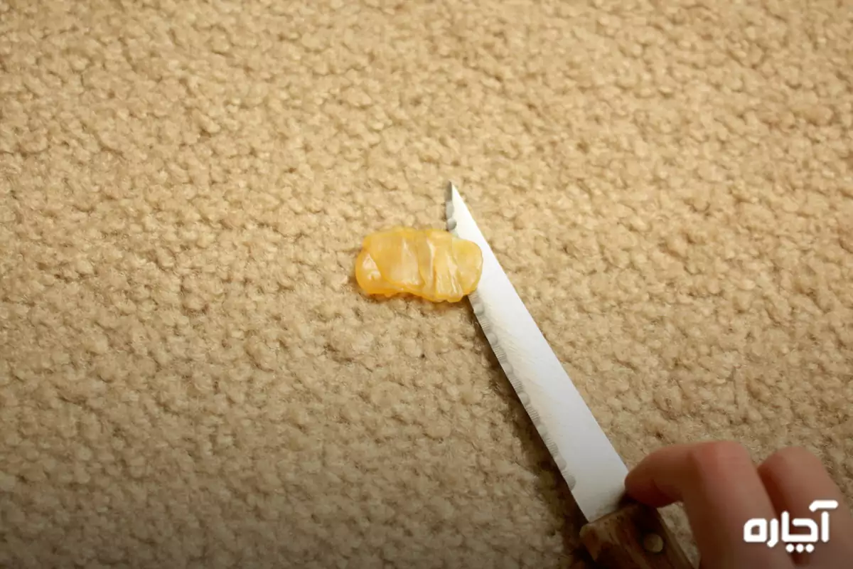 removing depilation wax from carpet