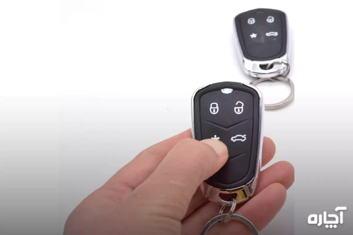 Setting car alarm remote