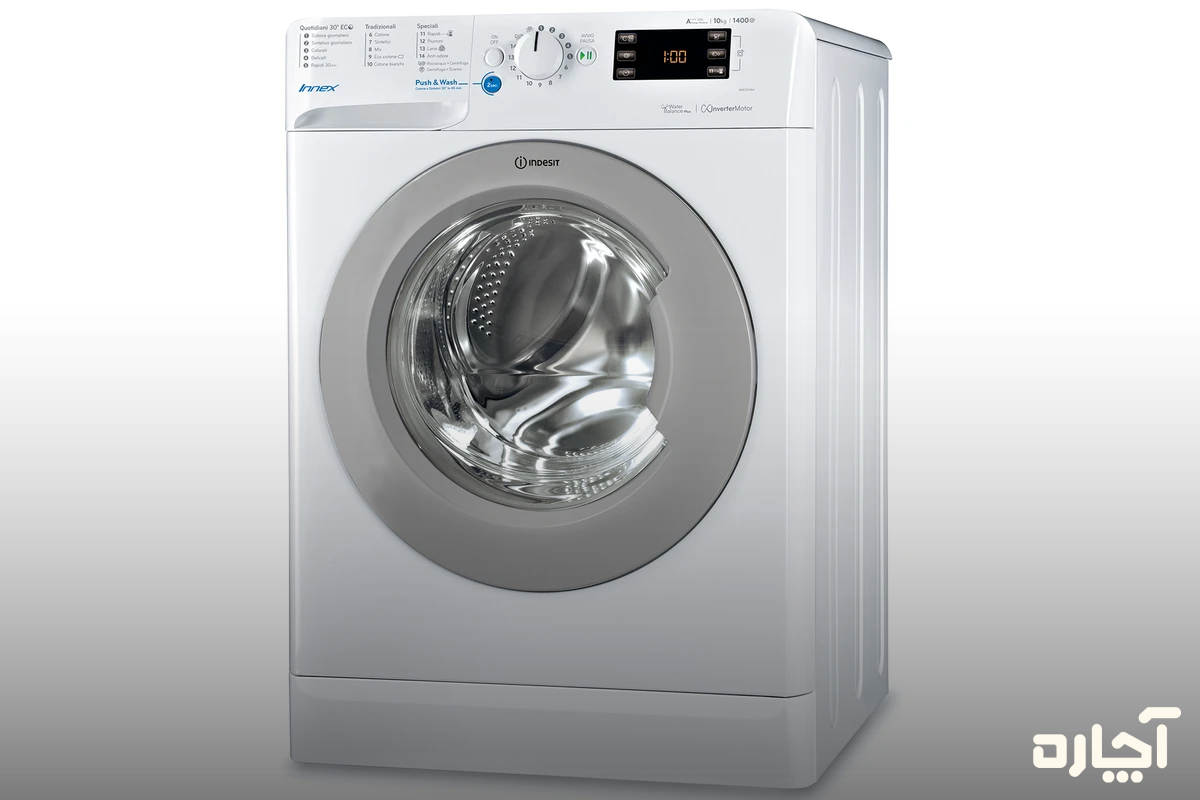 ماشین لباسشویی ایندزیت مدل BWE101484 XW SSS IT