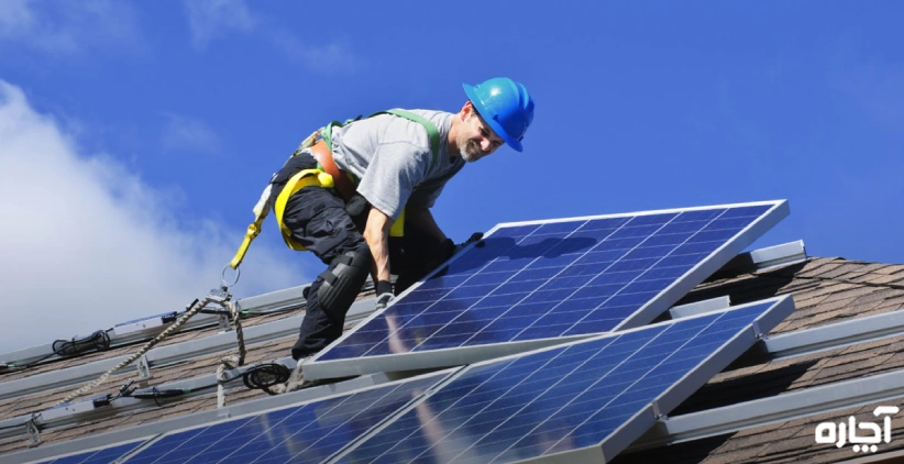 نصاب پنل خورشیدی آچاره