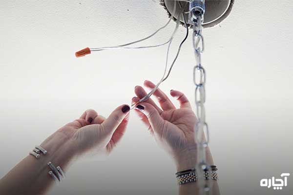 نصب لوستر سنگین در سقف‌های یونولیتی آچاره