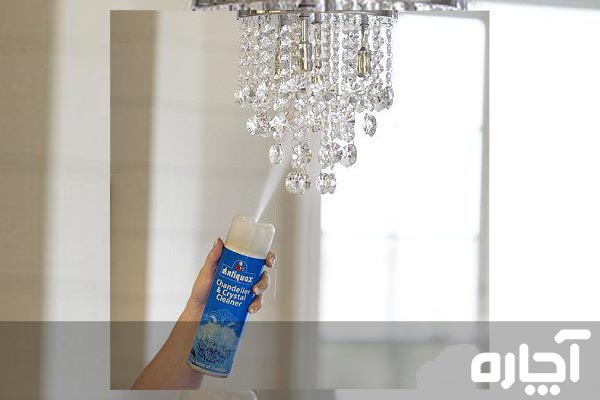 Clean-the-crystal-chandelier-by-drip-method