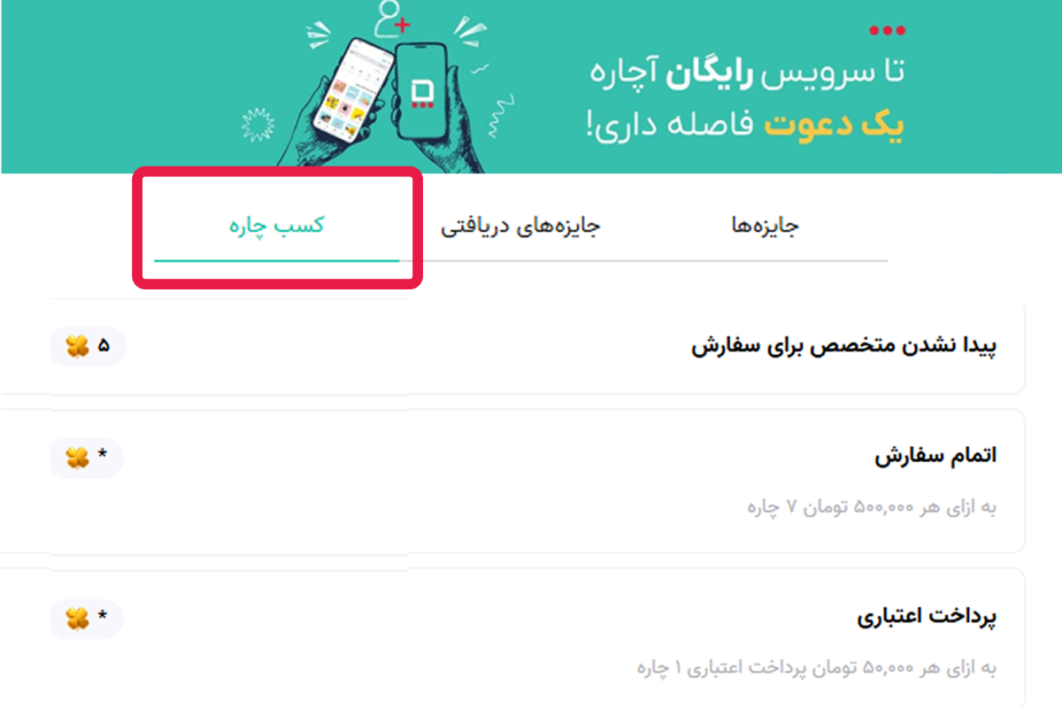 «کسب چاره» در آچاره کلاب