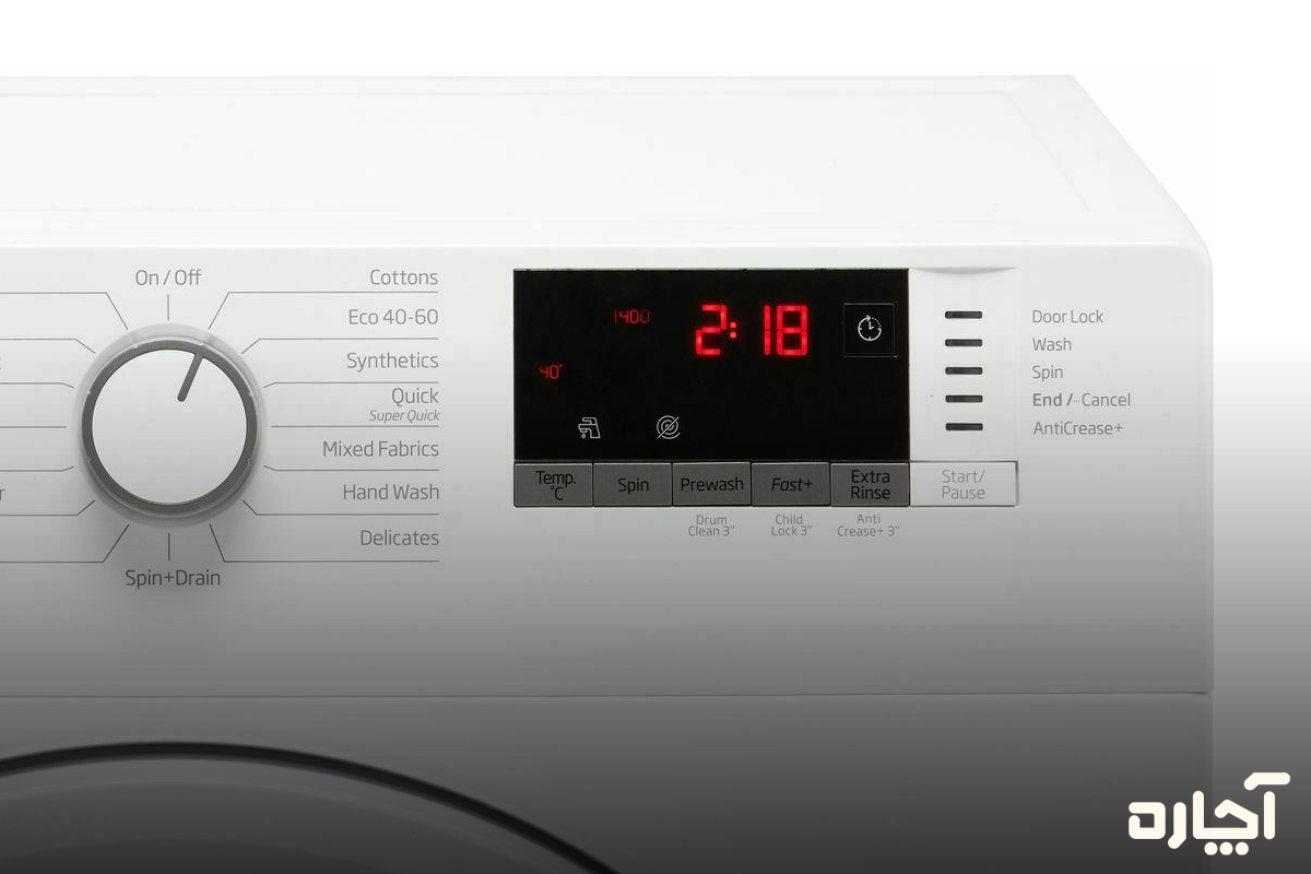 علامت های روی ماشین لباسشویی بکو برای شستشوی پارچه‌های نخی