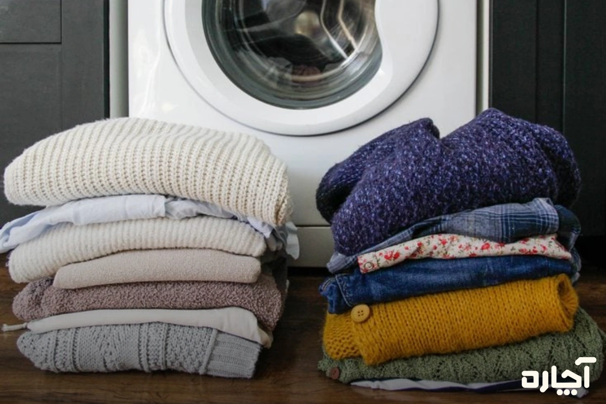 روش دسته بندی پیش از نحوه شستن لباس های رنگی روشن