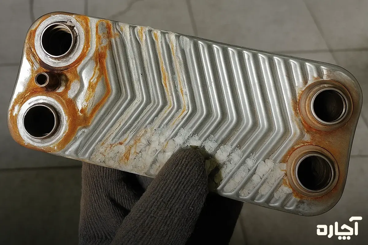 آلودگی مبدل حرارتی؛ علت یکسره شدن پکیج دیواری