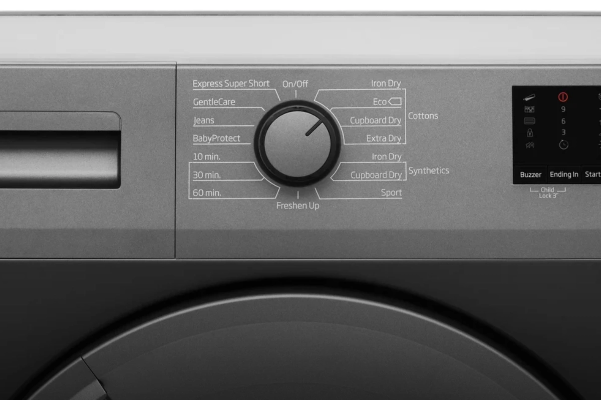 علامت های روی ماشین لباسشویی بکو