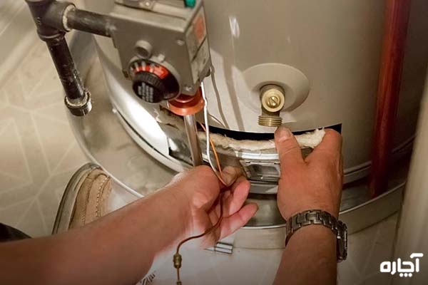 خرابی در اورینگ میله سوپاپ آب