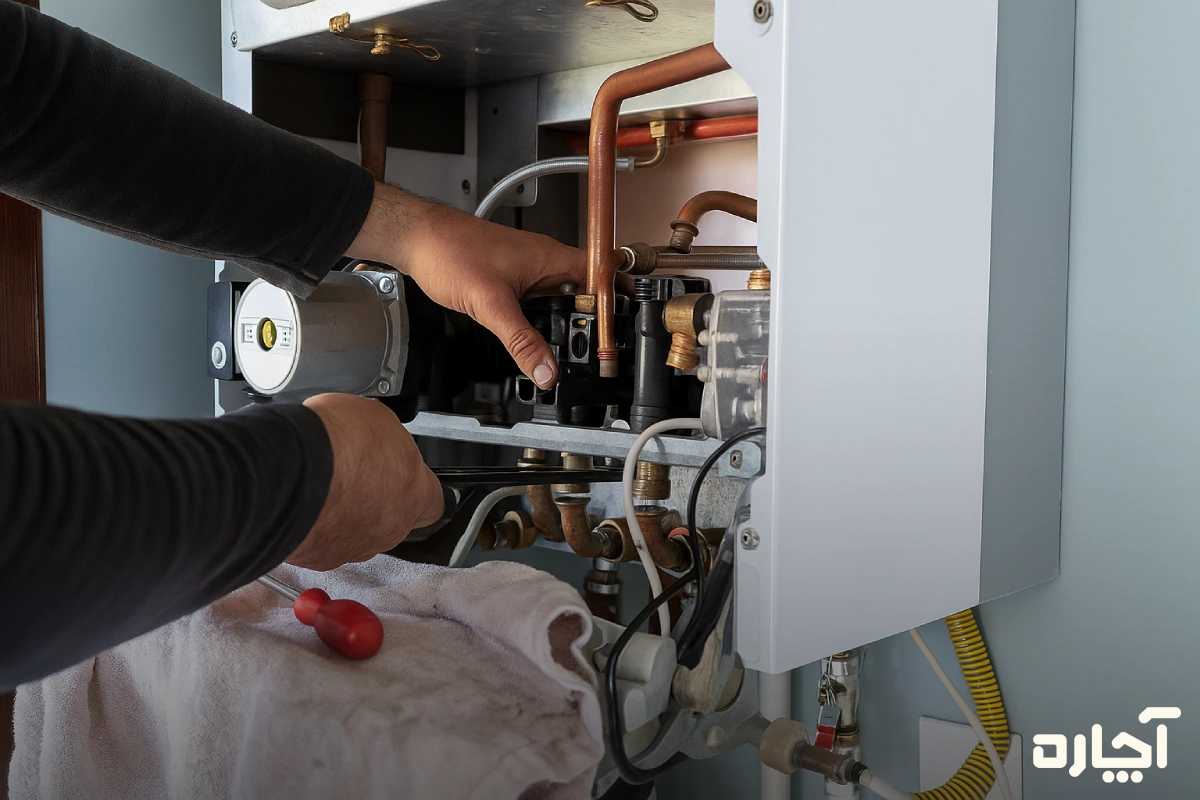 جرقه زدن مداوم پکیج با هوا گرفتن مدار گرمایش