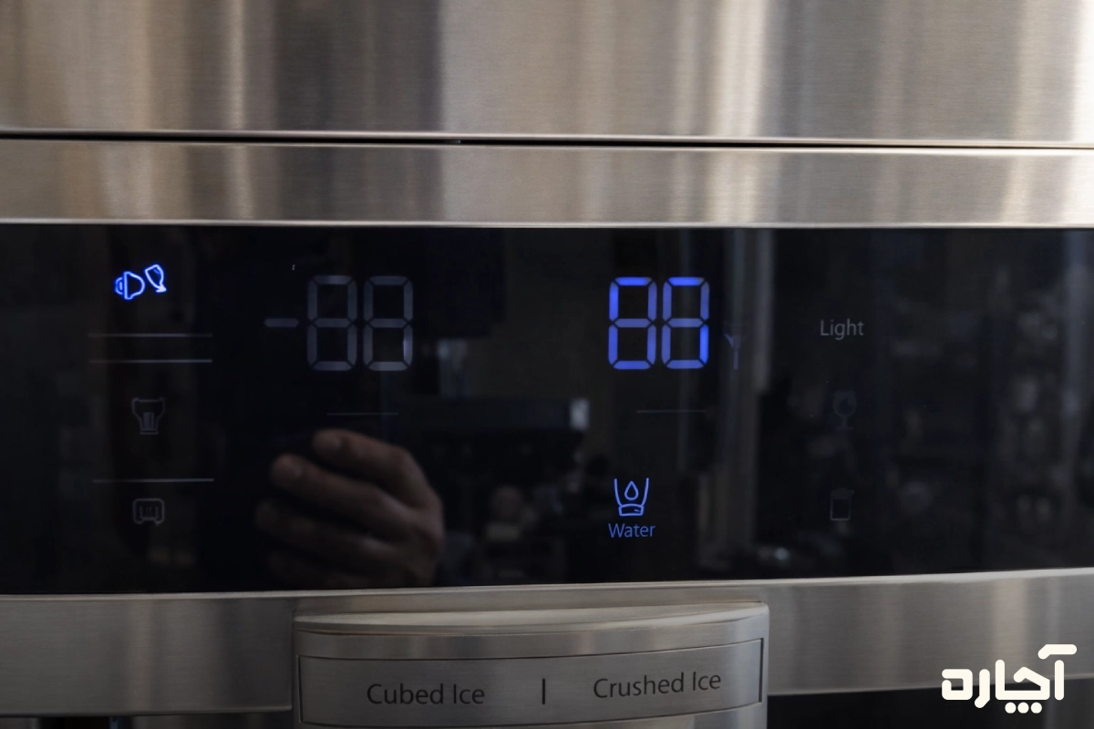 علت خاموش شدن نمایشگر یخچال ال جی؛ خرابی نور زمینه