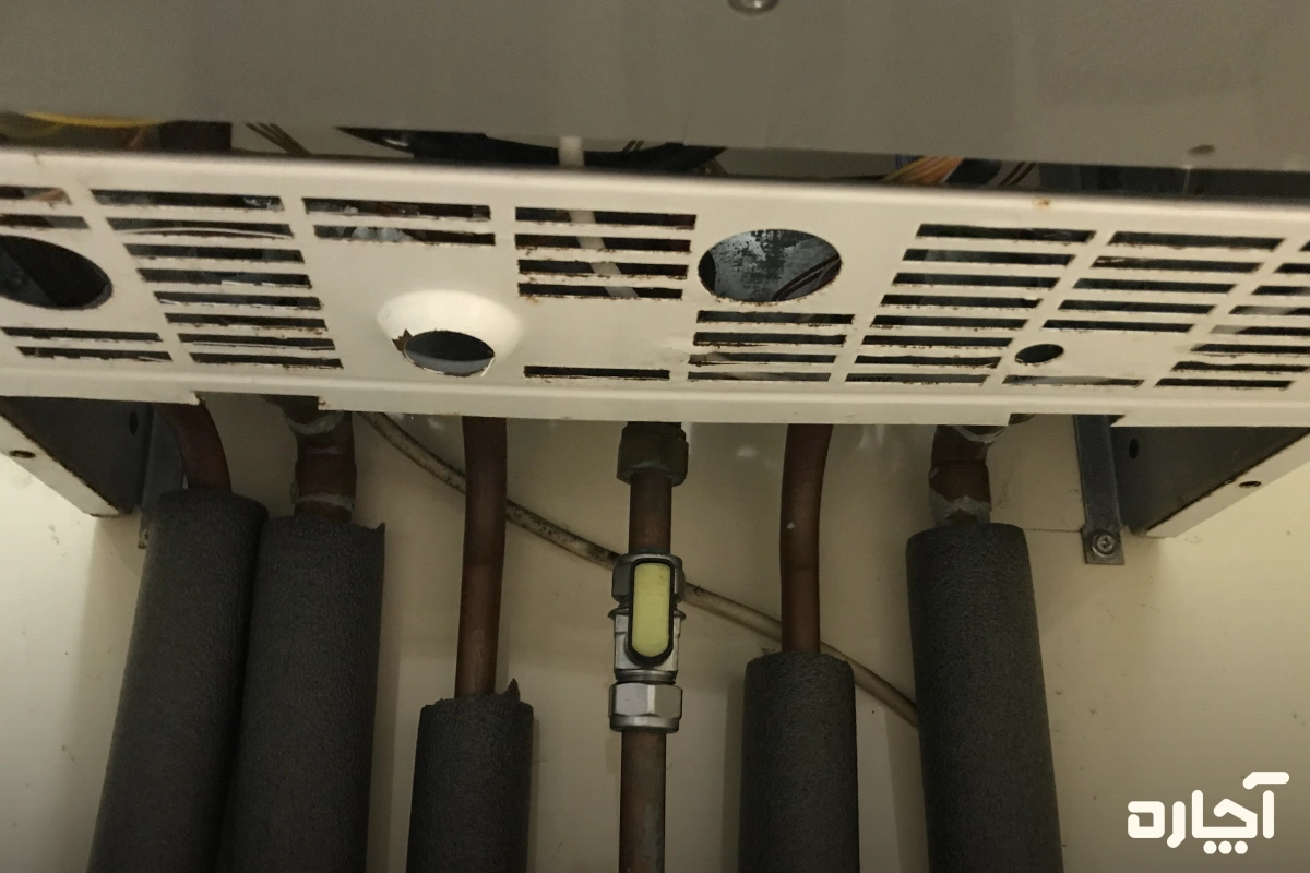 کم شدن فشار گاز و جرقه زدن مداوم پکیج