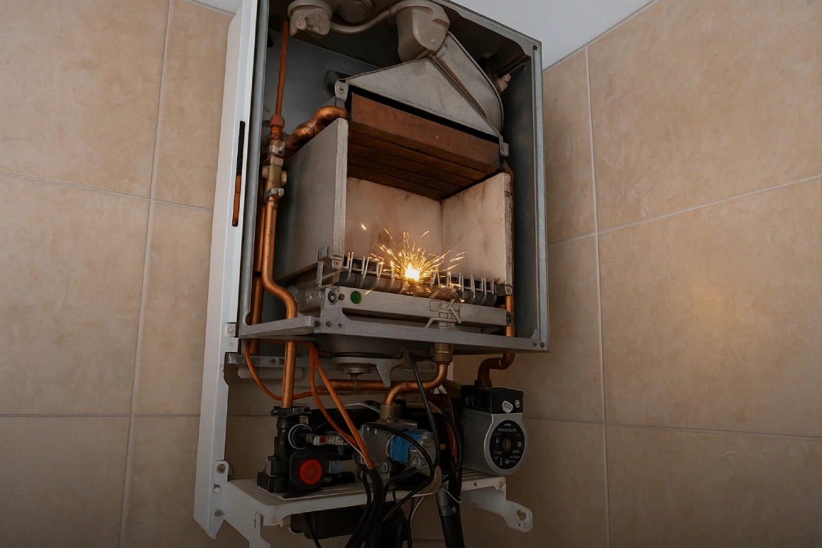 دلایل جرقه زدن مداوم پکیج