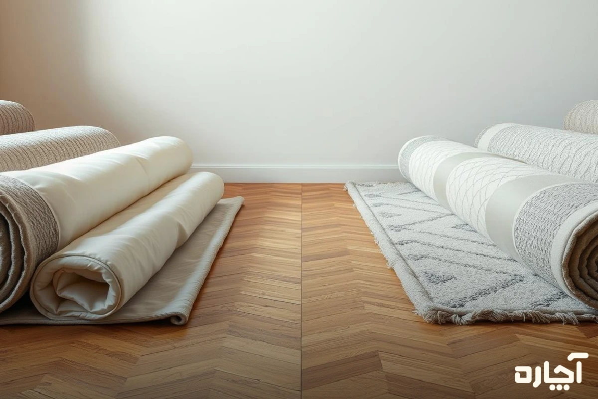 نحوه نگهداری از فرش ابریشمی در انباری