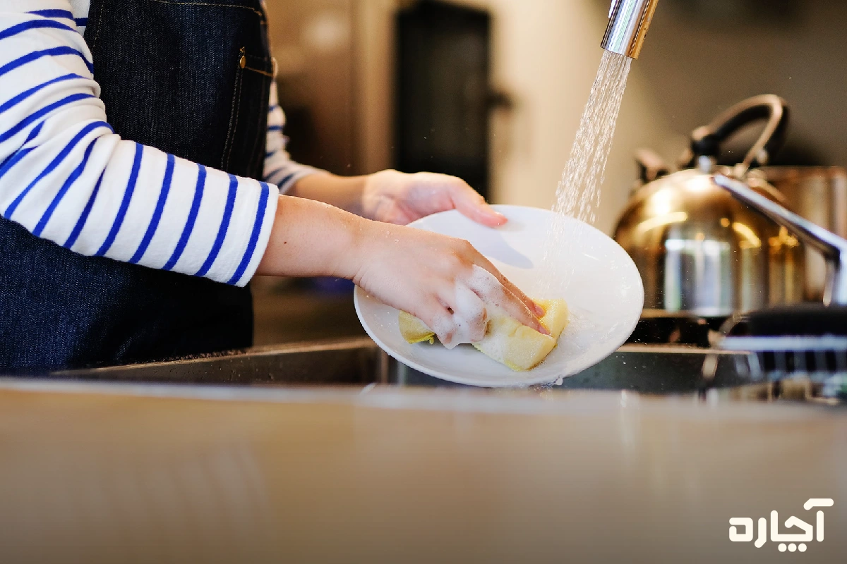 تمیز کردن ابزار شستشو