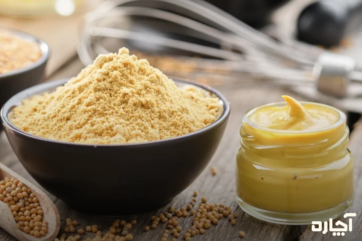 از بین بردن بوی بد ظروف شیشه ای با پودر خردل