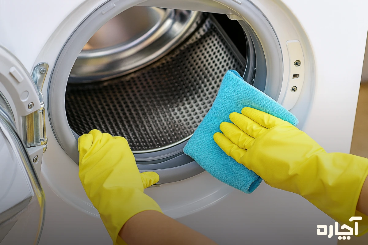 اصول ایمنی در نحوه تمیز کردن لاستیک لباسشویی