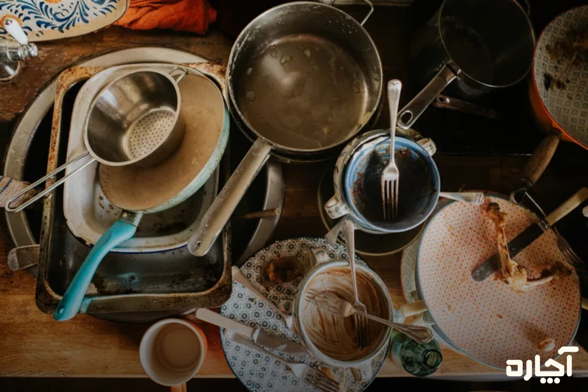 رشد باکتری‌ها روی سطح ظروف دلیل شما برای رفع بوی بد لیوان و ظروف