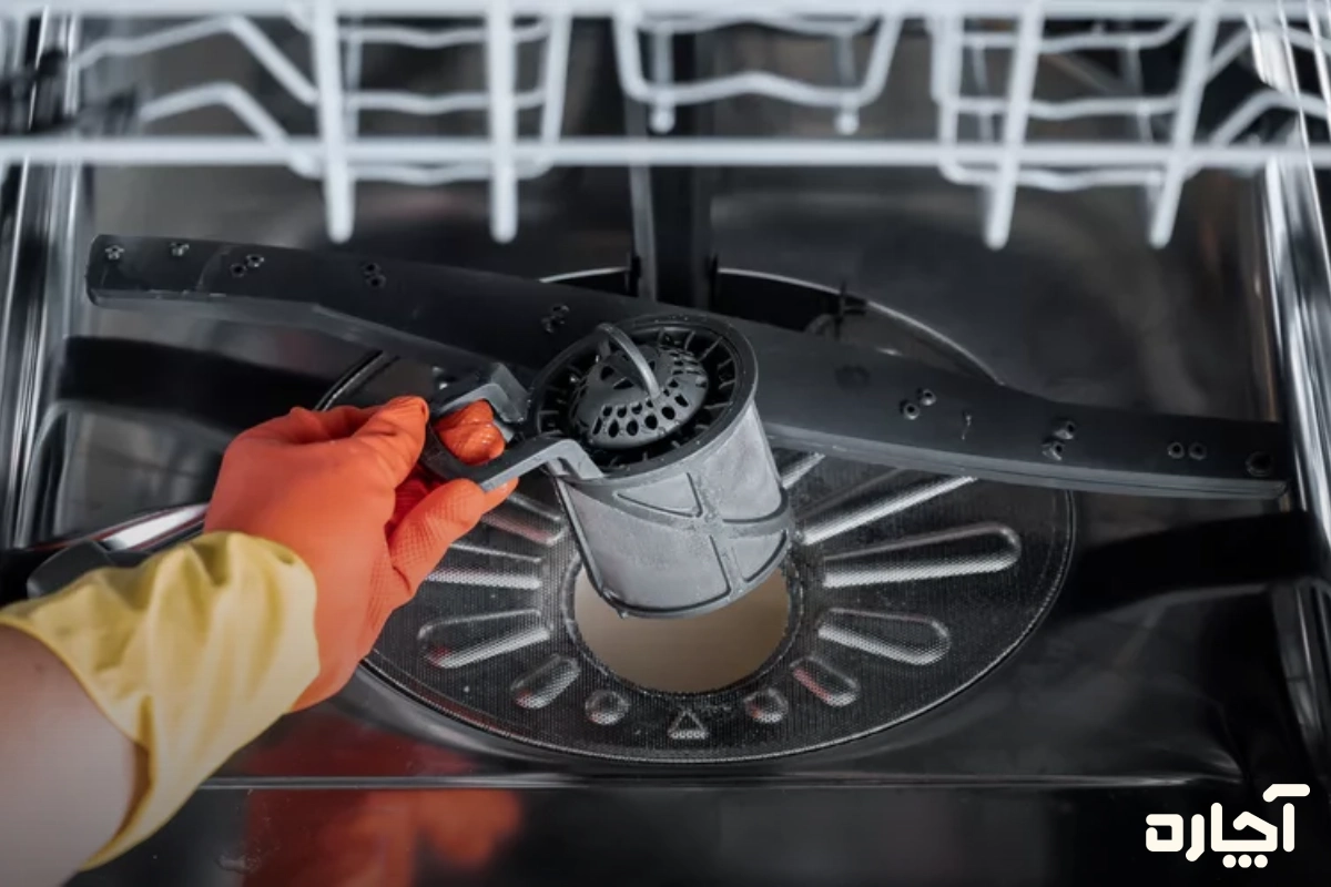 برای از بین بردن کپک ماشین ظرفشویی از فیلتر شروع کنید