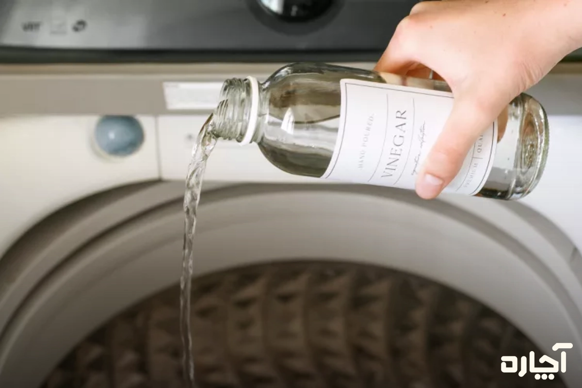 نحوه تمیز کردن لاستیک لباسشویی با سرکه سفید
