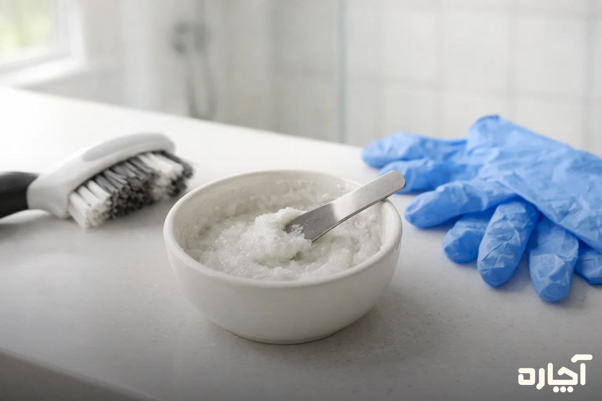محلول بوراکس رفع کپک و قارچ حمام