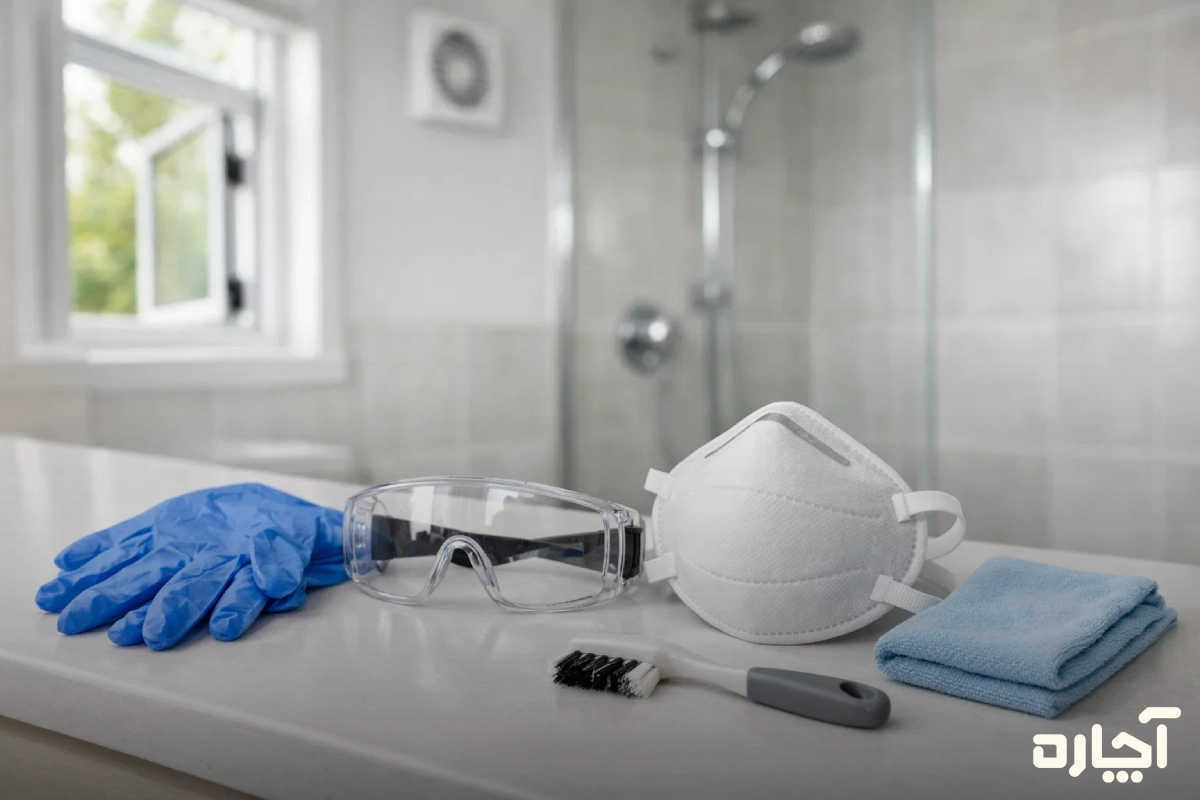 نکات مهم در رفع کپک و قارچ حمام